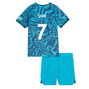 Tottenham Hotspur Son Heung-min #7 kläder Barn 2022-23 Tredje Tröja Kortärmad (+ korta byxor)